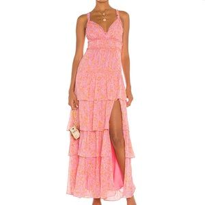 Likely Athena Maxi Dress Pink Multi